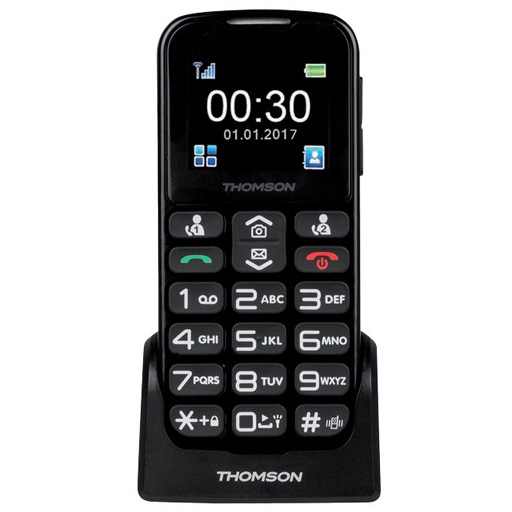 Téléphone Portable Thomson Simplifié Noir