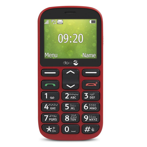 Téléphone Portable Doro Simplifié Rouge