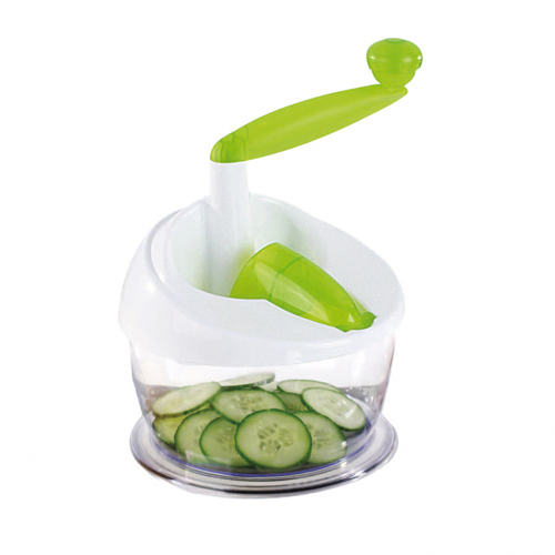 Gadget De Cuisine Multifonction En Acier Inoxydable - Tranche, Râpe Et Déchiquète Les Légumes, 3 Lames Interchangeables, Antidérapant - 8