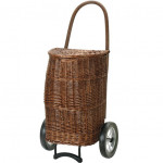 Chariot de Courses haute contenance 50 litres osier