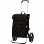 Chariot de Courses Noir 49L isotherme Grandes Roues