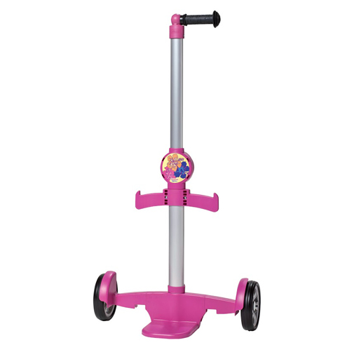 Chariot à roulettes rose pour cartable enfant