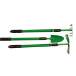 Set 3 outils jardin télescopiques