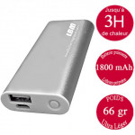 Chaufferette électrique de poche rechargeable usb noire bouillotte magique