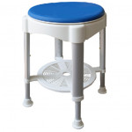 Tabouret de douche réglable pivotant avec plateau poids 150 kg