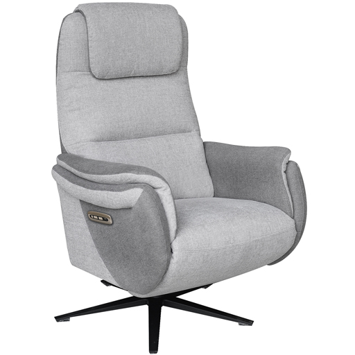 Fauteuil relax Zen 2 moteurs bi couleur rotation 360° densité 30kg/m3