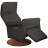 Fauteuil relax TWIST 2 moteurs Cuir rotation 360° densité 60kg/m3