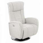 Fauteuil Relaxation Volden 2 moteurs 100% Cuir Italien rotation 360°