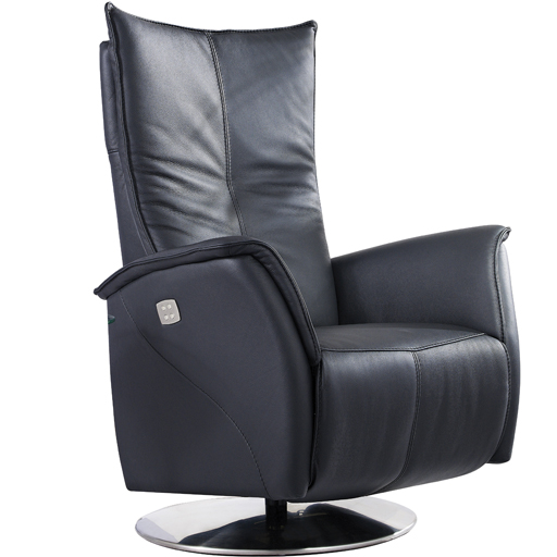 Fauteuil Relaxation Cotelit 2 moteurs 100% Cuir Italien rotation 360°