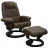 Fauteuil relaxation manuel microfibre imitation cuir rotation 360° densité 25kg/m3