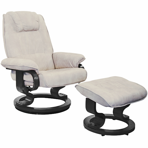 Fauteuil relaxation manuel microfibre imitation cuir rotation 360° densité 25kg/m3