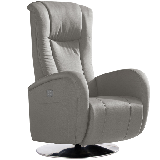 Fauteuil Relaxation Volden 2 moteurs 100% Cuir Italien rotation 360°