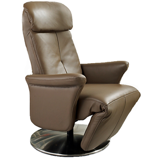 Fauteuil Relaxation Manuel Luxe 100% Cuir Italien rotation 360°