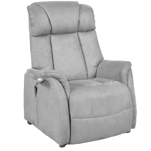 Fauteuil Releveur Relaxant 2 moteurs microfibre aspect cuir mémoire de forme 50kg/m3