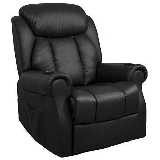 Fauteuil Releveur Relaxant Massant Chauffant lit Cuir 2 moteurs Allemands