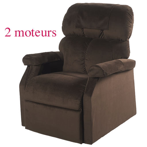 Fauteuil Releveur Relaxant CF+ lit 2 moteurs Américains zéro gravité taille moyenne à grande