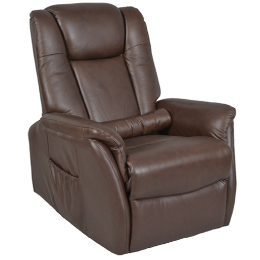 Fauteuil Releveur Relaxation Cuir 1 moteur mémoire de forme Le Précieux 29kg/m3