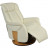 Fauteuil relax manuel design cuir et bois rotation 360°