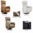 Fauteuil Relaxation Volden 2 moteurs 100% Cuir Italien rotation 360°