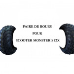 Paire de roues avant pour scooter monster S12X